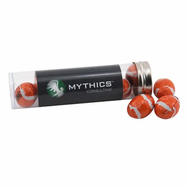 Tube with Chocolate Footballs - TRB650 - Custom Shoe Charm
