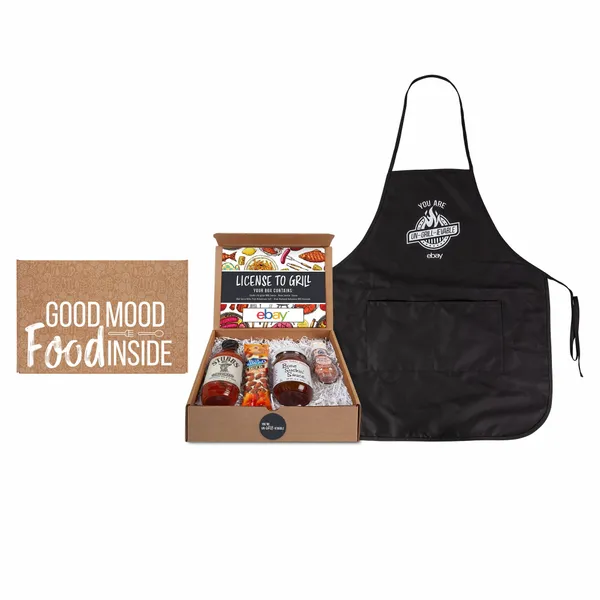 License to Grill - BBQ Gourmet Kit with Apron - Custom Pro Prints