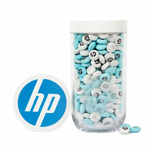 Personalized M&M'S® in Gift Jar with Custom Lid - Hand Fans Now