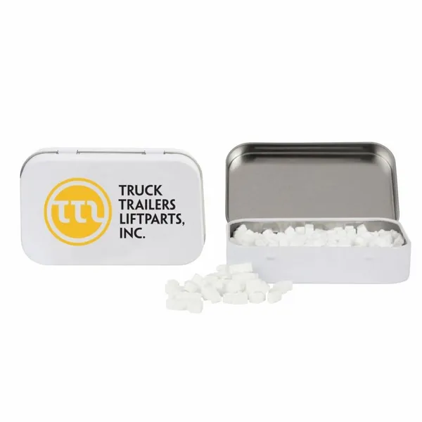 Rectangular Tin with Truck Shaped Mints - Custom Pro Prints