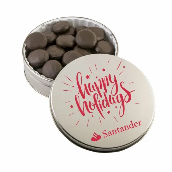 Glad Tidings Tin with Peppermint Cremes - Hand Fans Now