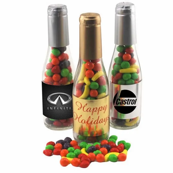 Champagne Bottle with Candy Fruitz 8" - Custom Shoe Charm