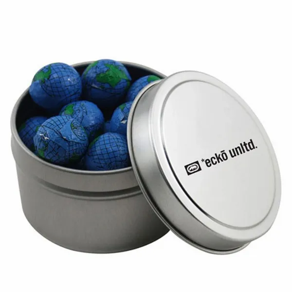 Round Tin with Chocolate Globes - SBF3100 - Custom Pro Prints