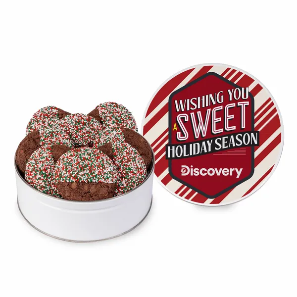 Decadent Chocolate French Sable Cookie in Gift Tin - Custom Pro Prints