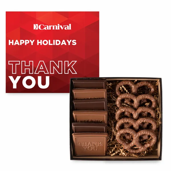 6 Piece Cookie and Confection Gift Box with Pretzels - CFBFC - Custom Shoe Charm