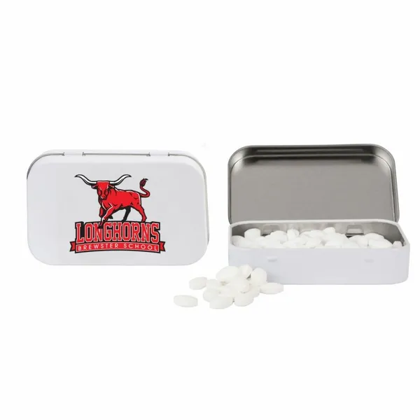 Rectangular Tin with Football Shaped Mints - Bobbleheads Now
