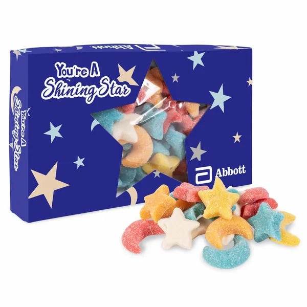 You're a Star Die Cut Box w/ Gummy Glitter Sour Stars & Moons - Custom Pro Prints