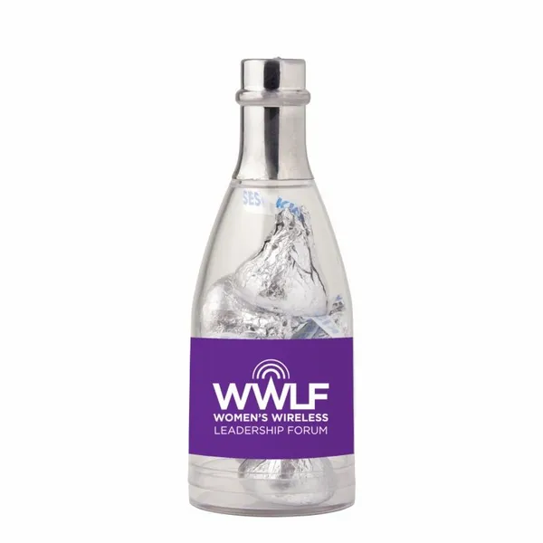 Champagne Bottle with Hershey Chocolate Kisses - Custom Tees Today