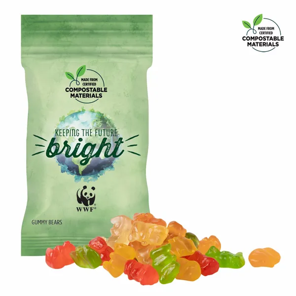 1oz ECO-Digibag, Compostable & Full Color, Gummy Bears - Custom Tees Today
