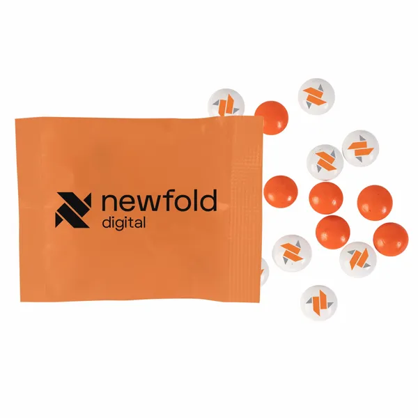 1/2oz. Full Color DigiBag™ with Imprinted Chocolate Buttons - Custom Shoe Charm