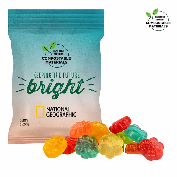 2oz. ECO-Digibag, Compostable & Full Color, Gummy Blooms - Custom Shoe Charm