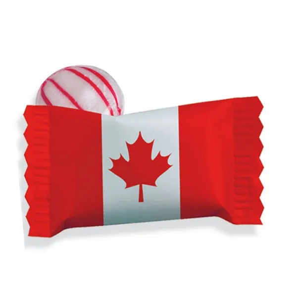 Individual Canadian Peppermint Stock Wrapped Candy - Custom Pro Prints