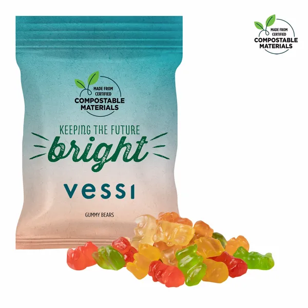 2oz. ECO-Digibag, Compostable & Full Color, Gummy Bears - Custom Tees Today