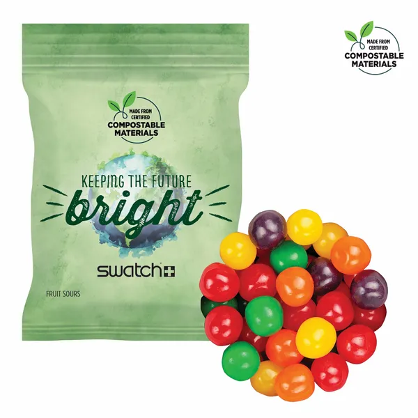 2oz ECO-Digibag, Compostable & Full Color, Fruit Sours - Tote Bags Now