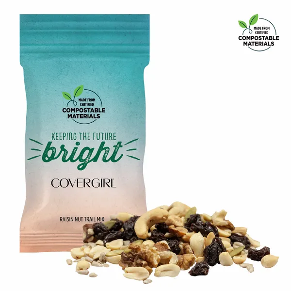 1oz. ECO-Digibag, Compostable & Full Color, Raisin Nut Mix - Challenge Coin Now