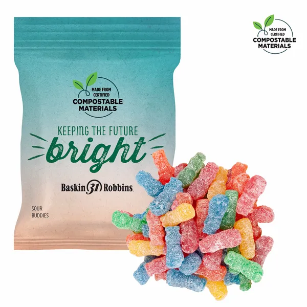 2oz ECO-Digibag, Compostable & Full Color, Sour Kids - Custom Shoe Charm