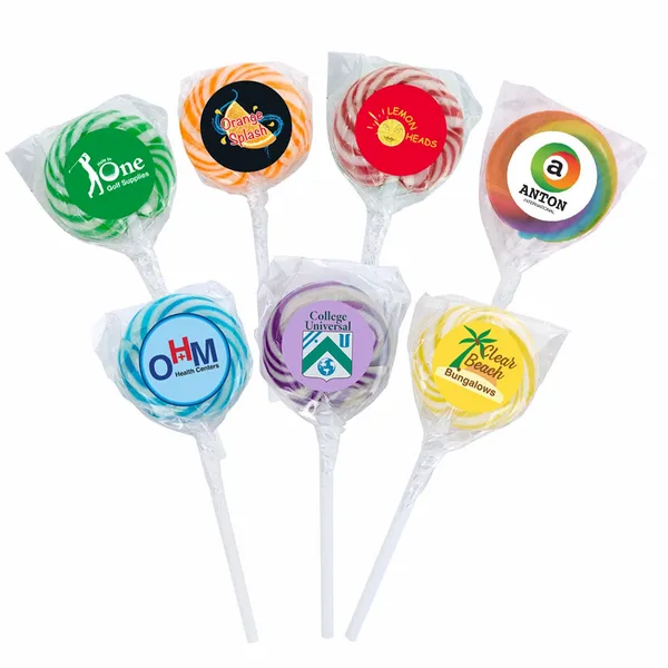 Swirl Lollipop with Round Label - Custom Tees Today