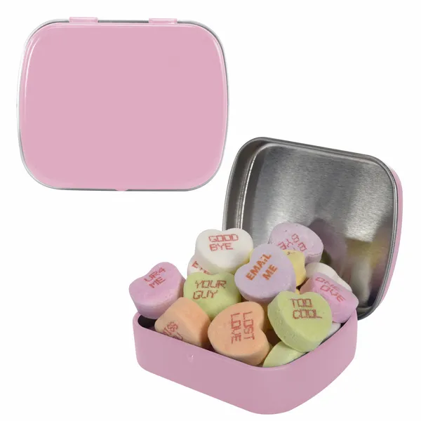 Small Mint Tin with Conversation Hearts - Custom Tees Today
