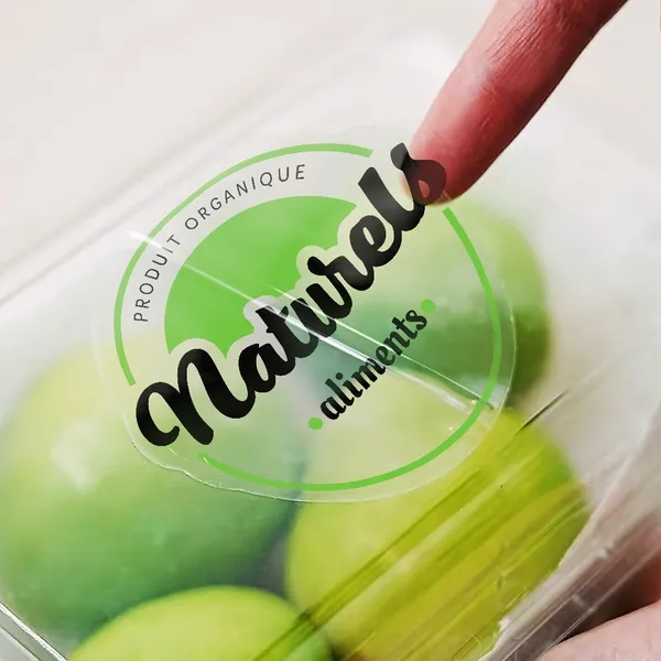 Autocollants transparents