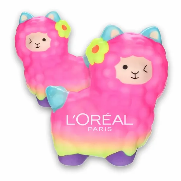 Balle anti-stress rebondissante en forme d'alpaga mignon