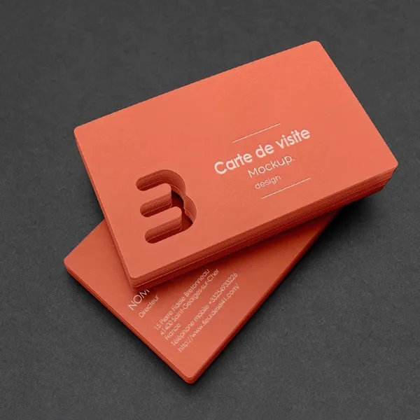 Cartes de visite à coins arrondis