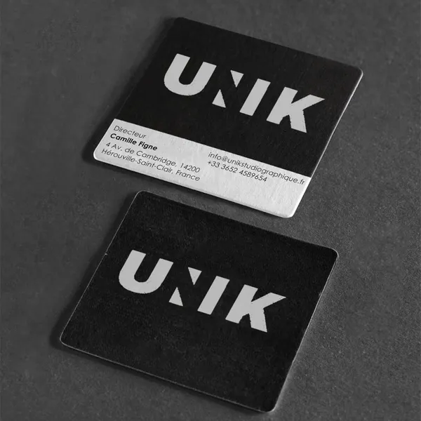 Carte de visite carrée à coins arrondis