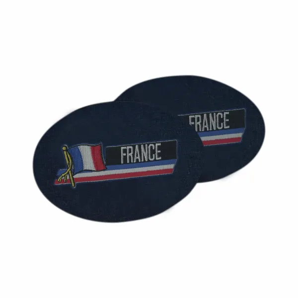 Sous-verres brodés en coton et lin