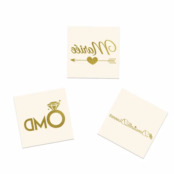 Tatouages métalliques personnalisés - Imprint Now - FR