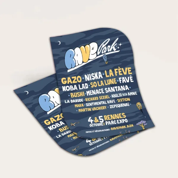 Flyers de forme personnalisée