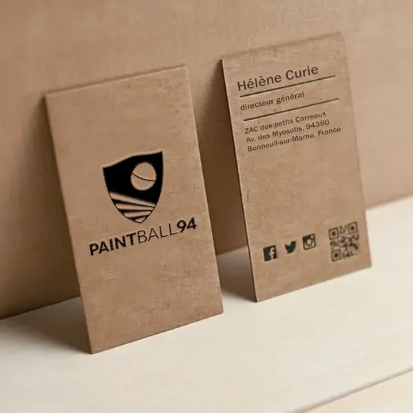 Brochures en papier kraft