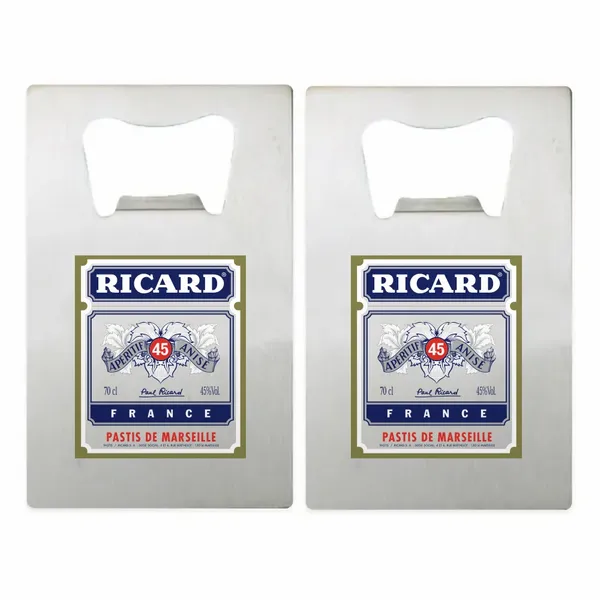 Décapsuleur en forme de carte en argent - Imprint Now - FR