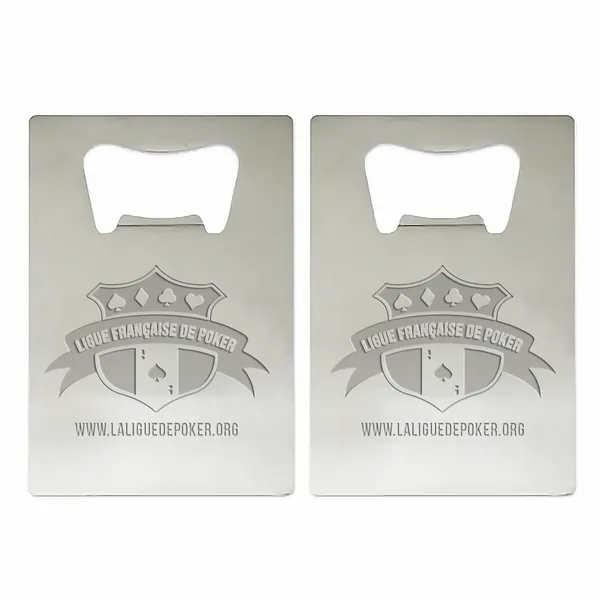 Décapsuleur en forme de carte standard - Imprint Now - FR