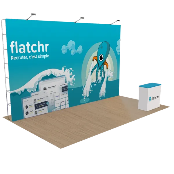 Présentoir droit Pop-up 6,1 m x 3 m - Imprint Now - FR