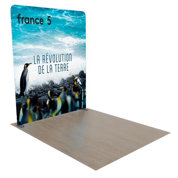 Présentoir rétroéclairé 2,4 m x 2,4 m - Imprint Now - FR