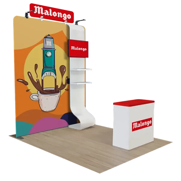 Présentoir droit Média de 2,4 m x 2,4 m - Imprint Now - FR