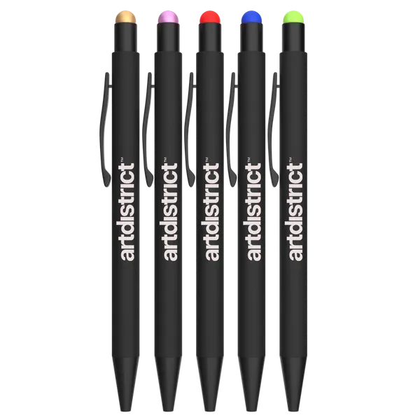 Penna a sfera in metallo con tappo a colori Peculiar