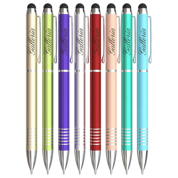 Penna a sfera in metallo lucido Lines