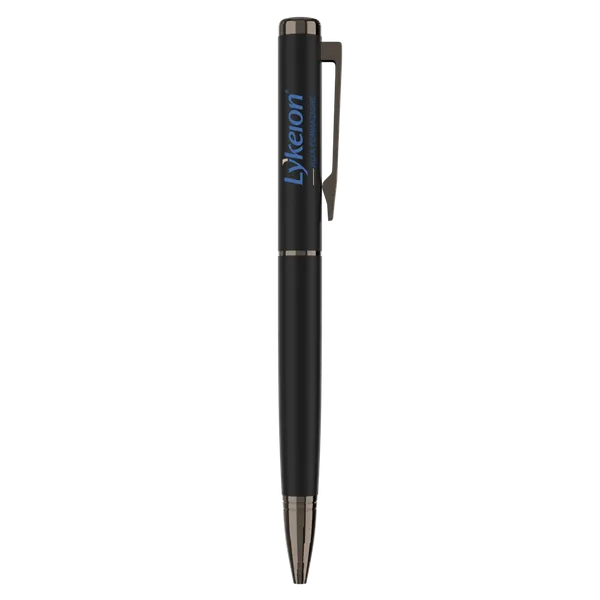 Penna a sfera elegante in metallo nero