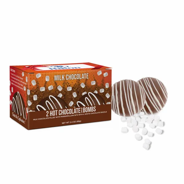 Set of Hot Chocolate Bombs in Full Color Gift Box - Custom Shoe Charm