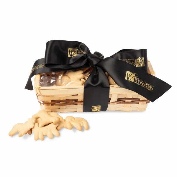 Gift Basket with Animal Crackers - Hand Fans Now