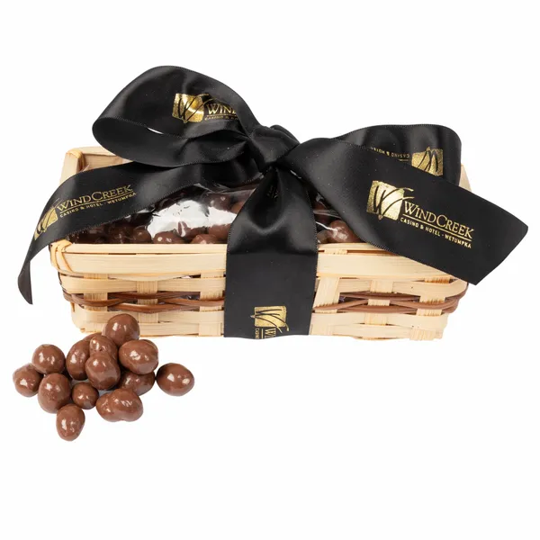 Gift Basket with Choc Covered Peanuts - Custom Pro Prints