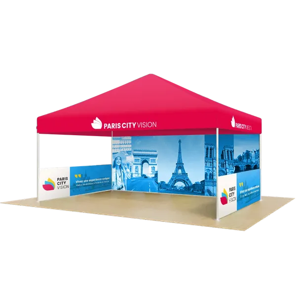 Tente d'extérieur personnalisée imperméable 4,6 m x 3 m - Imprint Now - FR