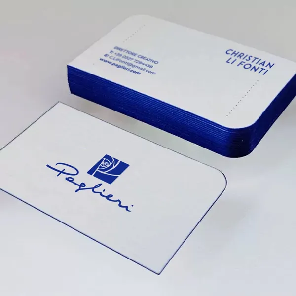 Biglietto da Visita con Bordi Dipinti