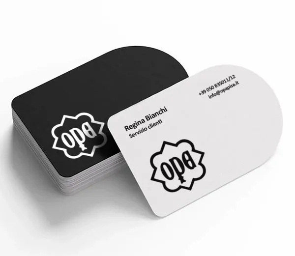 Biglietti da Visita Semicircolari