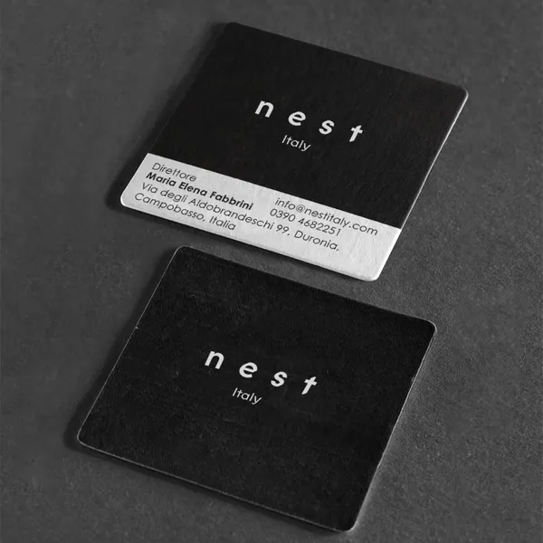 Biglietto da Visita con Angolo Arrotondato Quadrato