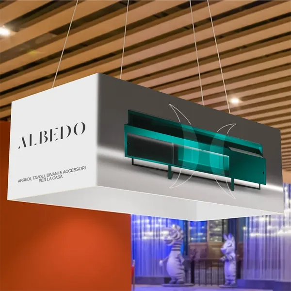 Insegne Sospese Personalizzabili Telaio in Alluminio - Rettangolare - Imprint Now - IT