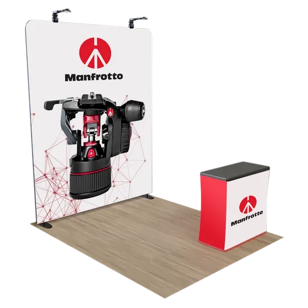 Espositore Fieristico Zip Up Personalizzato con Cornice in Alluminio 2,4 x 2,4 m - Imprint Now - IT