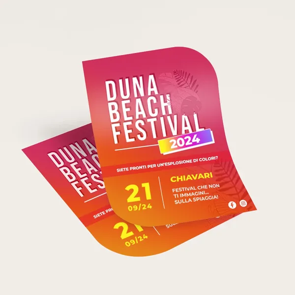 Volantini con Forme Personalizzate