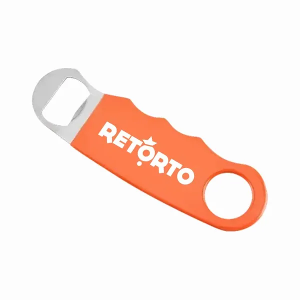 Apribottiglie Piatto con Impugnatura Arancione - Imprint Now - IT