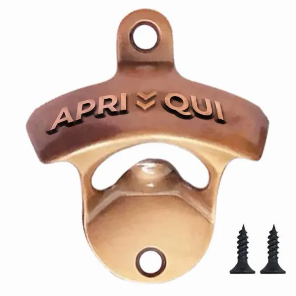 Apribottiglie da Parete Color Oro Rosa - Imprint Now - IT